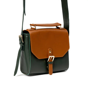 Green Hermitage Juniper Vegan Leather Sling Bag