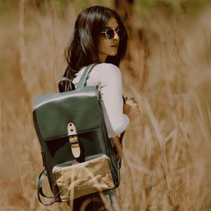 Green Hermitage Arden Vegan Leather Backpack