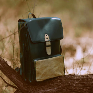 Green Hermitage Arden Vegan Leather Backpack