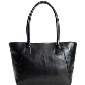 Black vegan friendly Athena Tote Bag