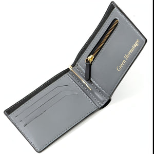 Green Hermitage Zeus Wallet internal view - Deed Industries