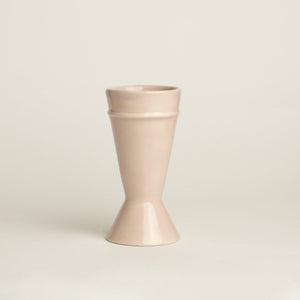 Nude Mazagran Coffee Cup created from sustainably sourced upcycled clay on a white background