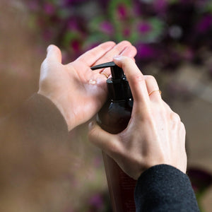 close up showing the kind hand soap in use